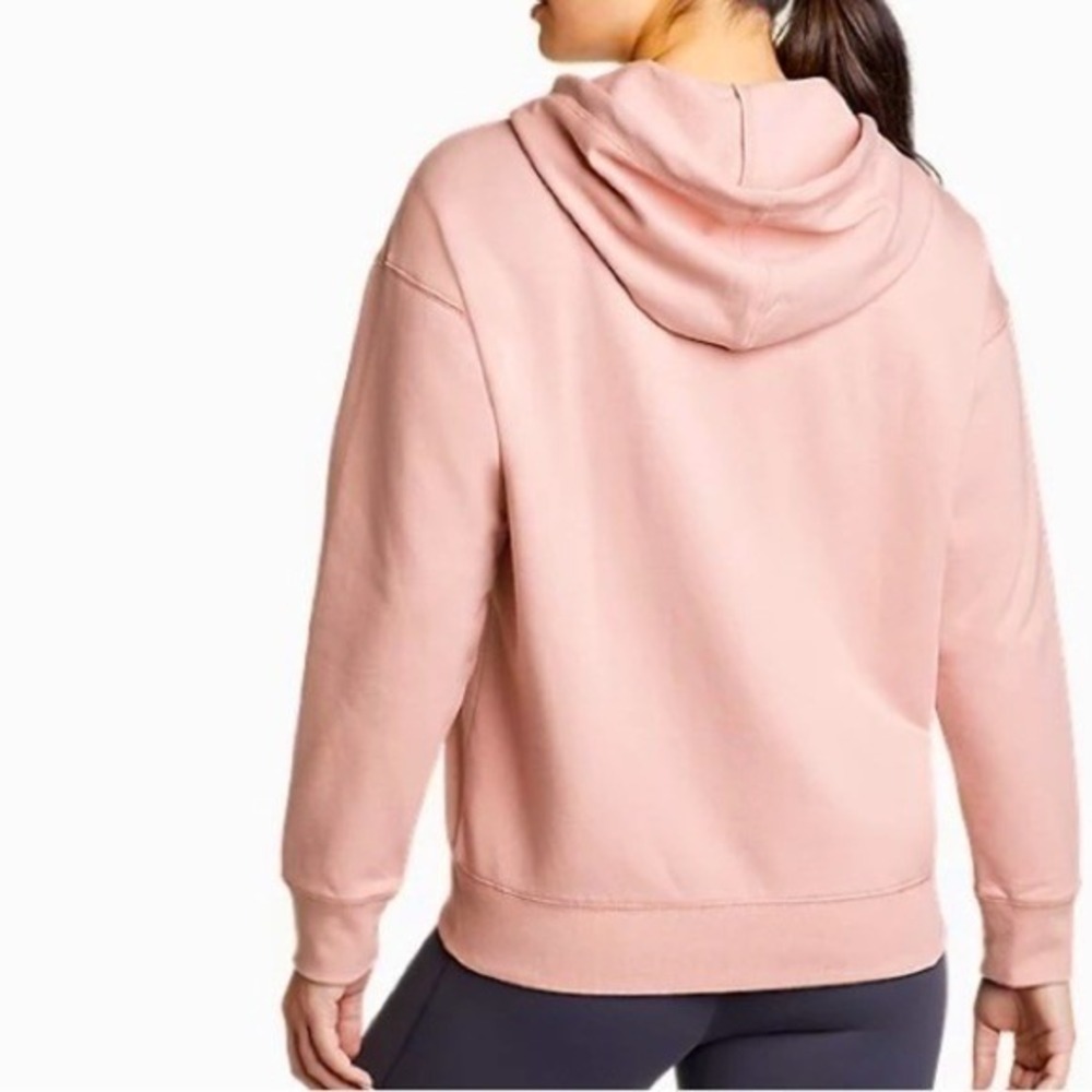 Eddie Bauer, women's full zip hoodie. Pink. Ultrasoft. 4-way stretch. XS - Picture 2 of 8